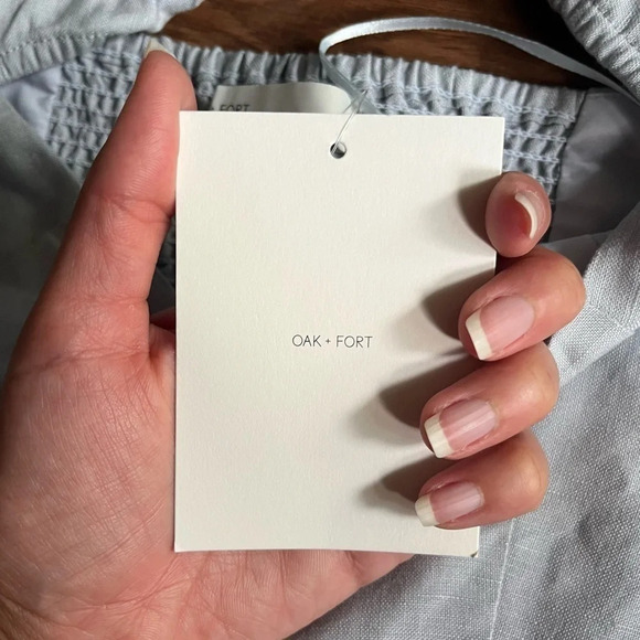 NWT LINEN/LIN BLEND PUFF SLEEVE BLOUSE - Picture 6 of 14